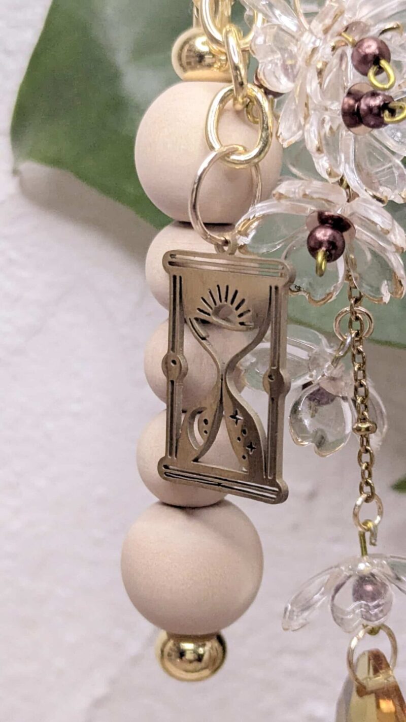 Porte-clé Suncatcher - Éclosion d’Aurore Sablier