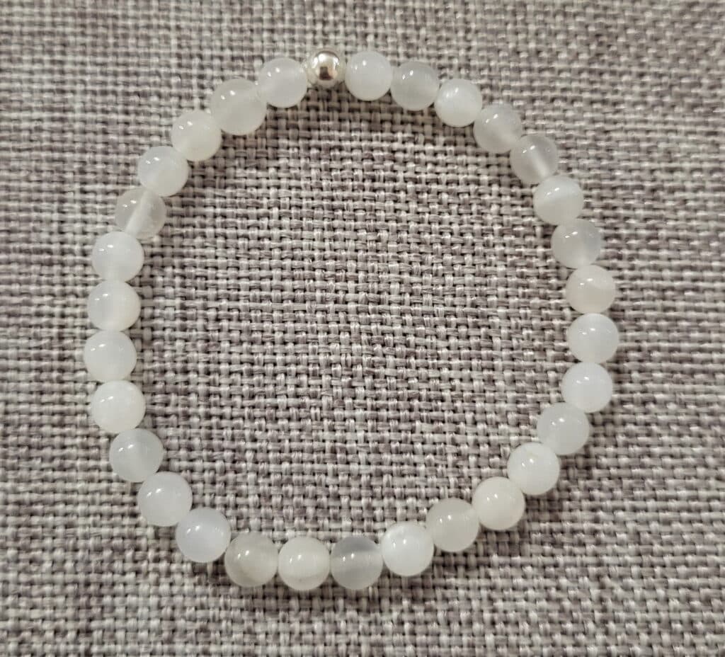 Bracelet Pierre de Lune Blanche