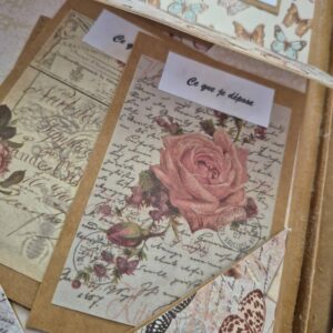Trouver ses ailes- Grimoire scrapbooking unique - Création artisanale