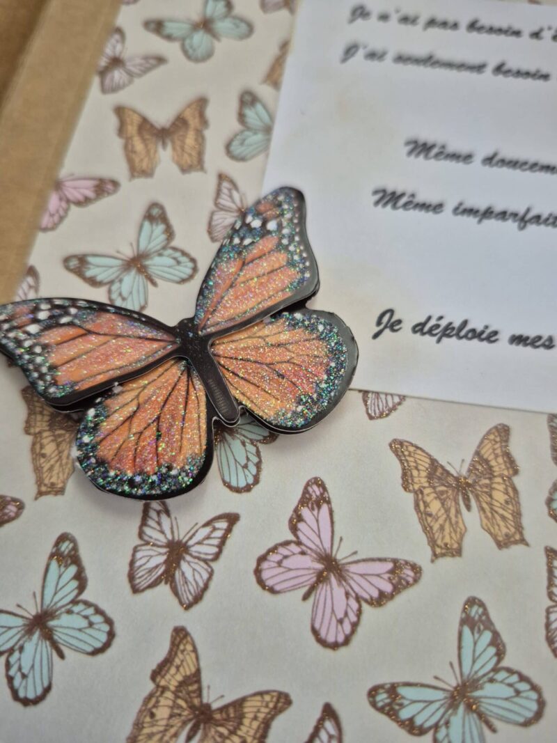 Trouver ses ailes- Grimoire scrapbooking unique - Création artisanale