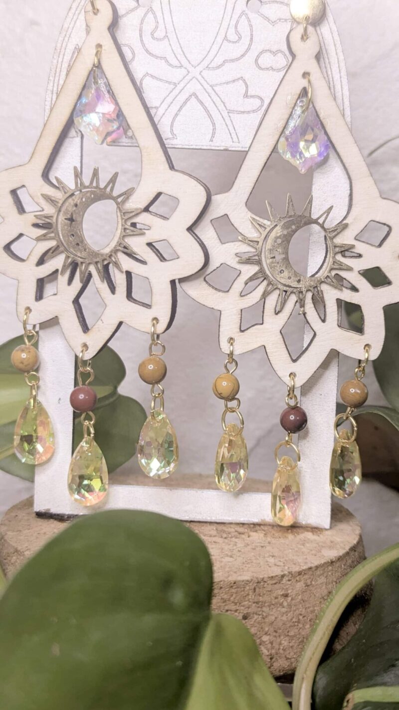 Boucles d’Oreilles Suncatcher Solaire Sacrée