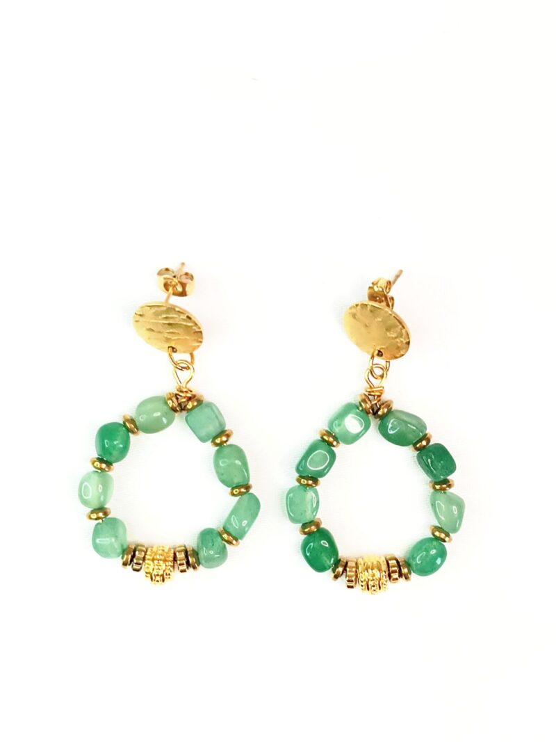Boucles PRIYA aventurine