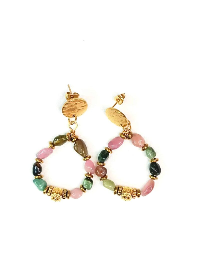 Boucles PRIYA tourmaline