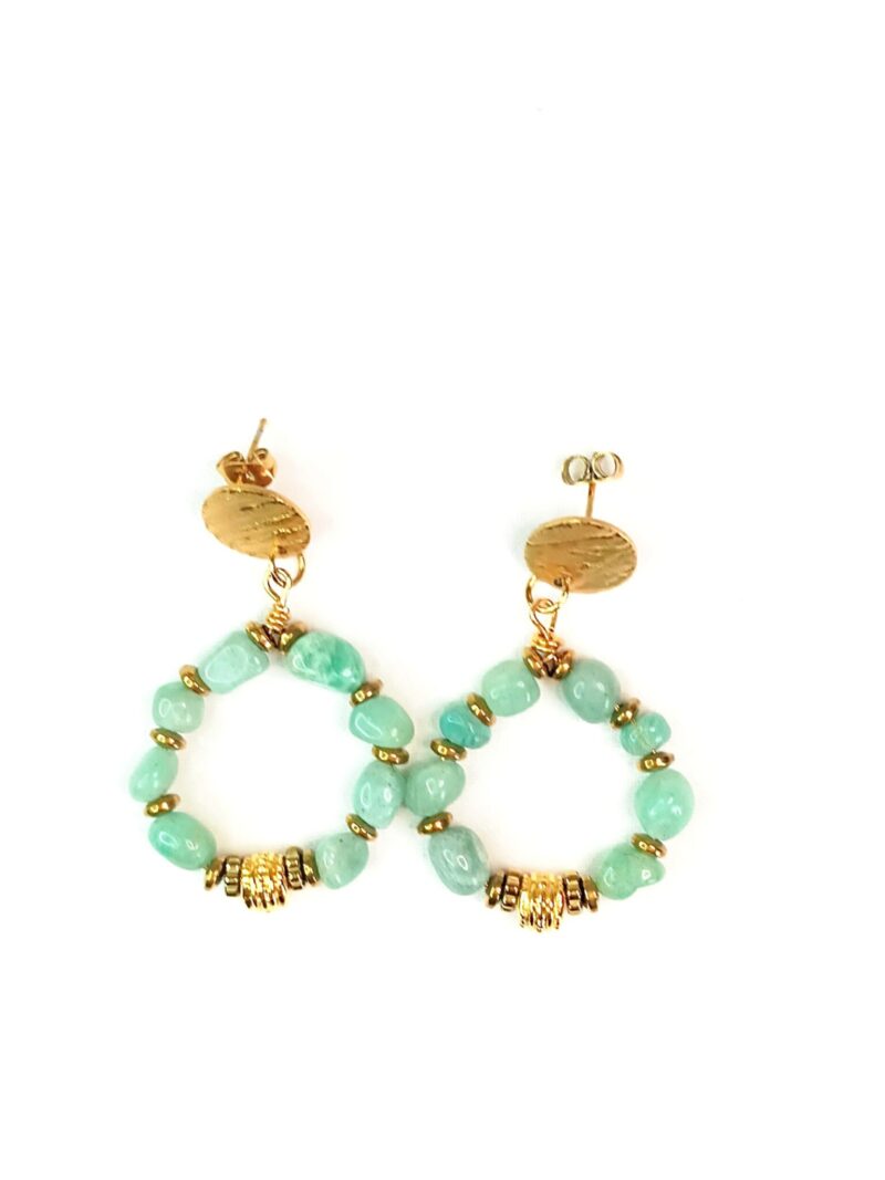 Boucles PRIYA amazonite