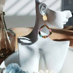 Boucles PRIYA tourmaline