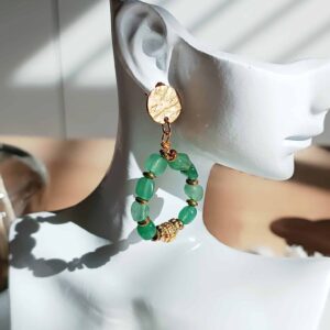 Boucles PRIYA aventurine