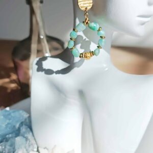 Boucles PRIYA amazonite