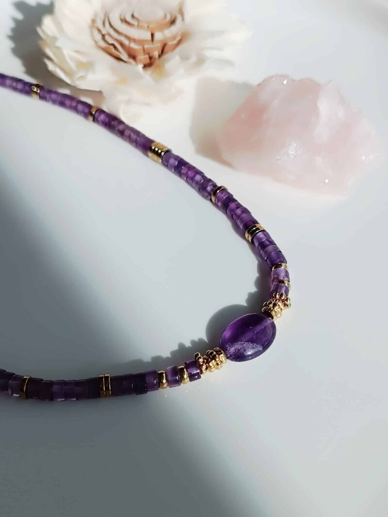 Collier HOPE améthyste