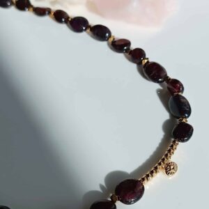 Collier BIRMA grenat