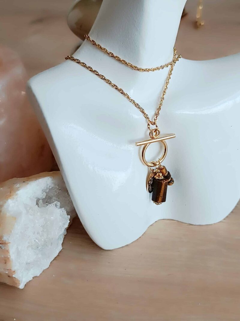 Collier RAADHI oeil de tigre