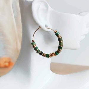Boucles VINANKA jade