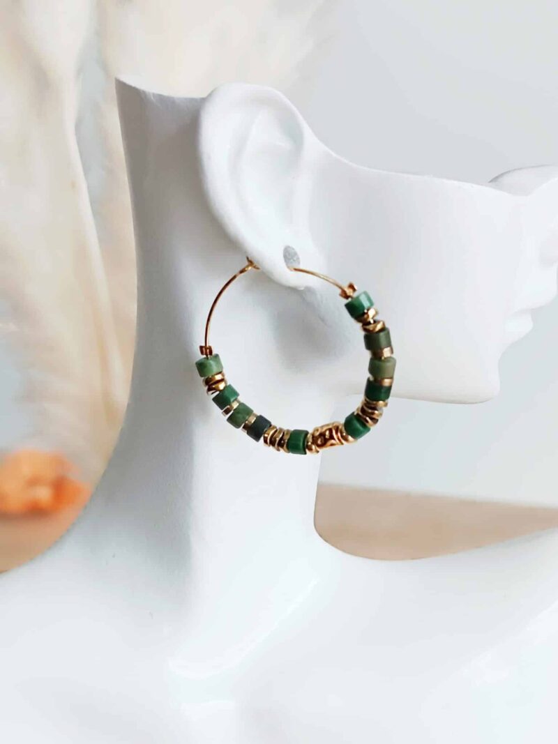 Boucles VINANKA jade