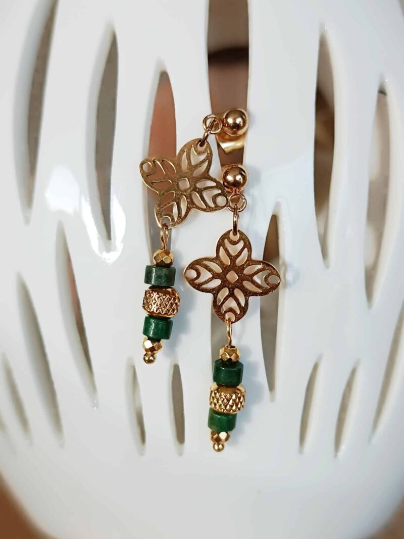 Boucles INDIYA jade