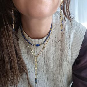 Collier HOPE lapis lazuli