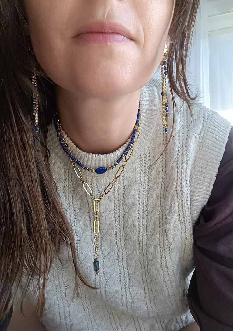 Collier HOPE lapis lazuli
