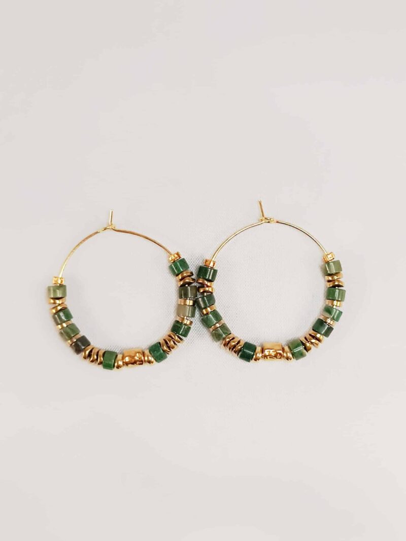 Boucles VINANKA jade