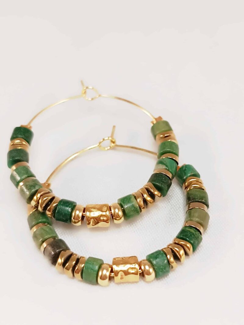 Boucles VINANKA jade
