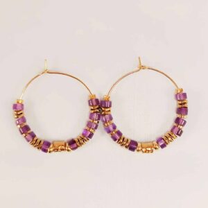 Boucles VINANKA améthyste