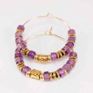 Boucles VINANKA améthyste