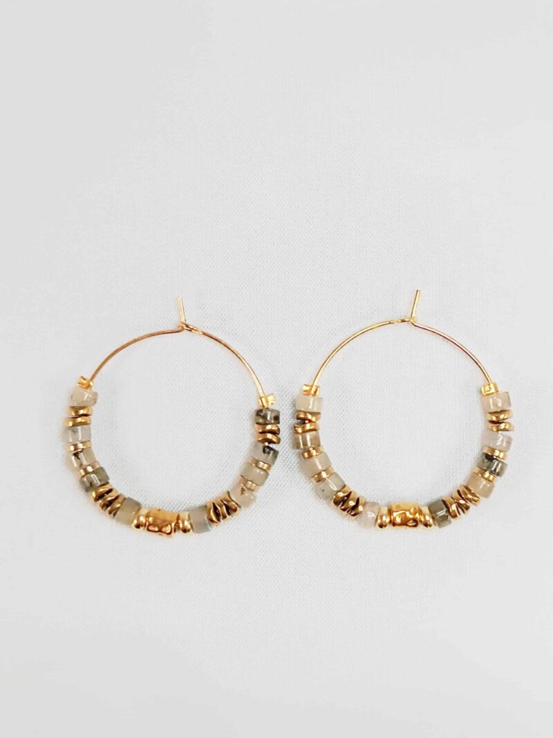 Boucles VINANKA labradorite