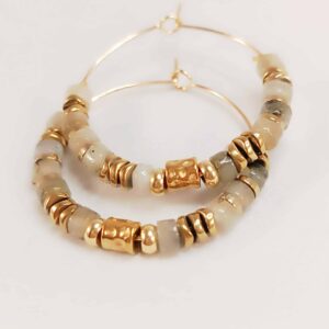 Boucles VINANKA labradorite