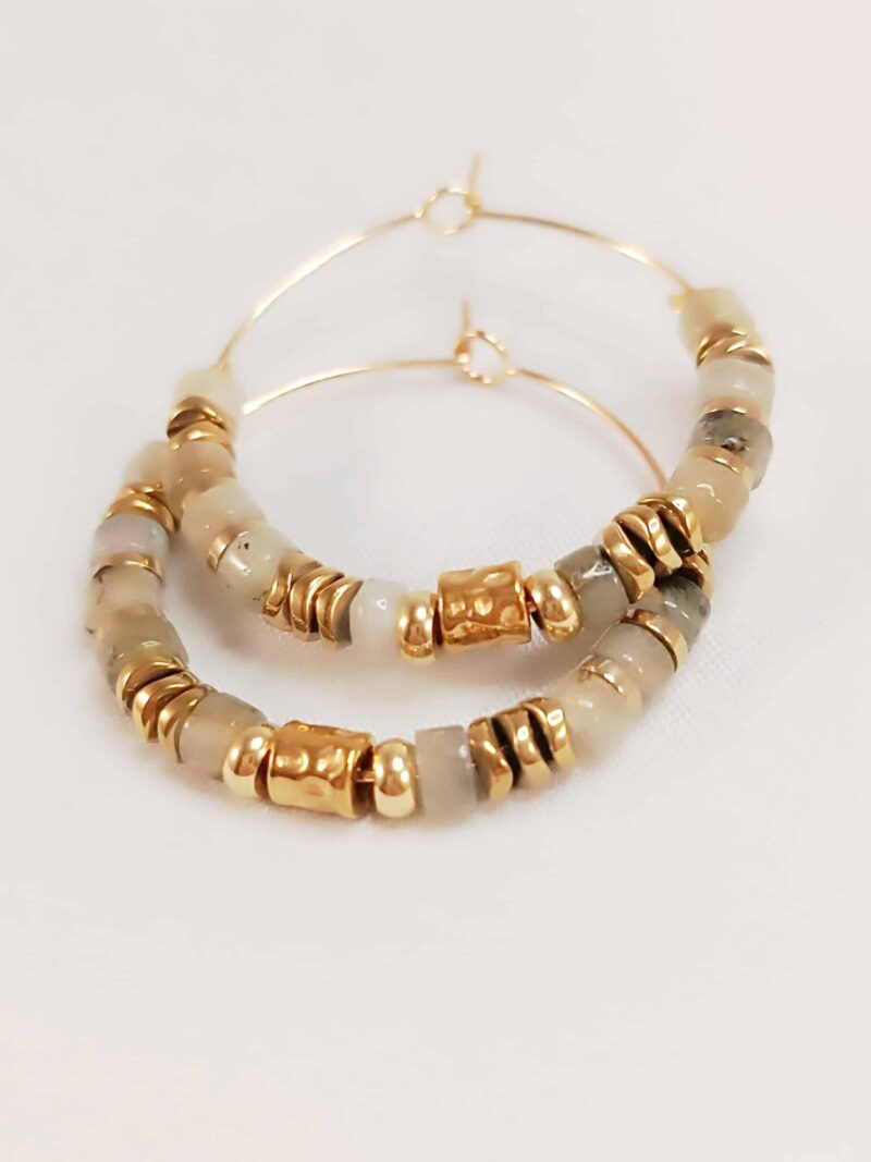 Boucles VINANKA labradorite