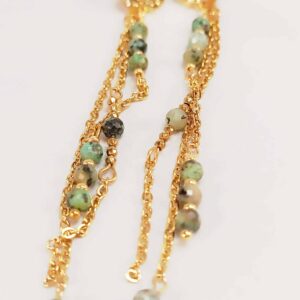 Boucles SAHAR turquoise africaine