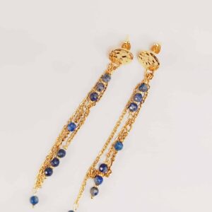 Boucles SAHAR lapis lazuli