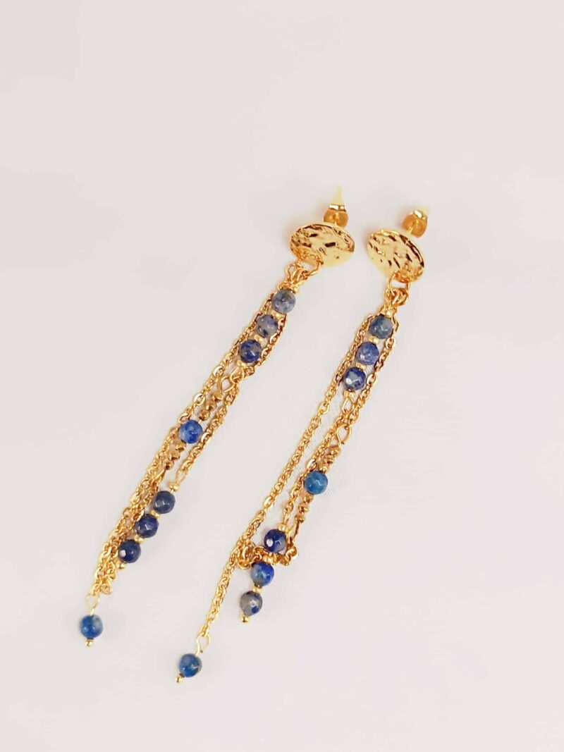 Boucles SAHAR lapis lazuli