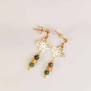 Boucles INDIYA jade