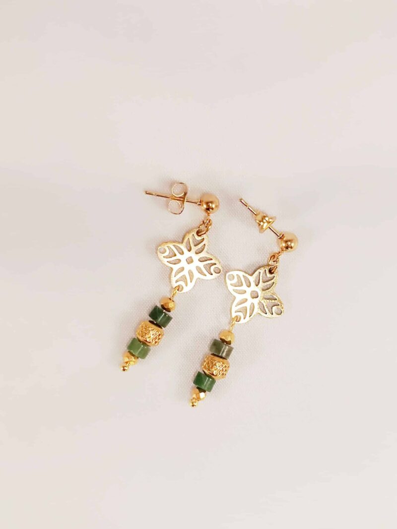 Boucles INDIYA jade
