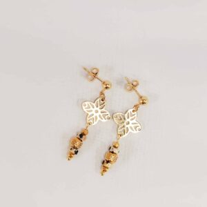 Boucles INDIYA jaspe dalmatien