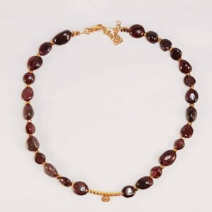 Collier BIRMA grenat