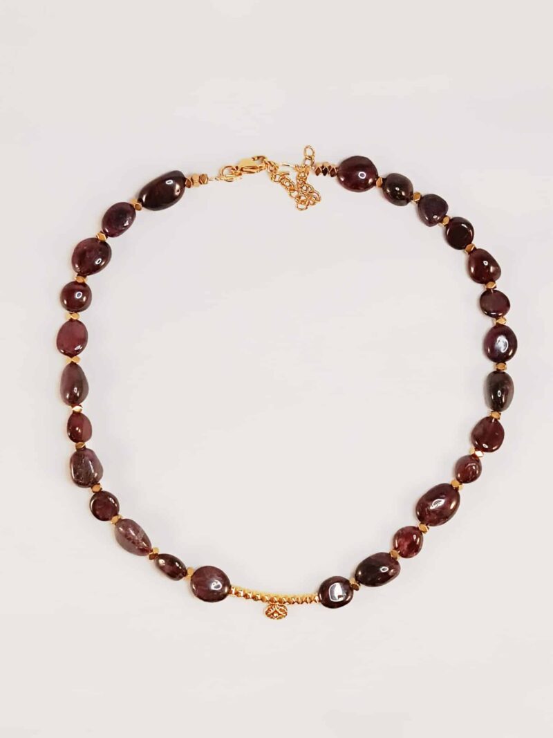 Collier BIRMA grenat