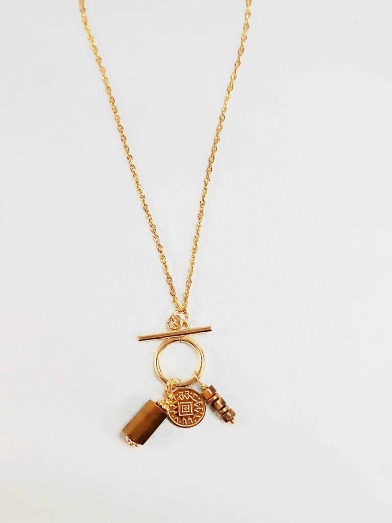 Collier RAADHI oeil de tigre