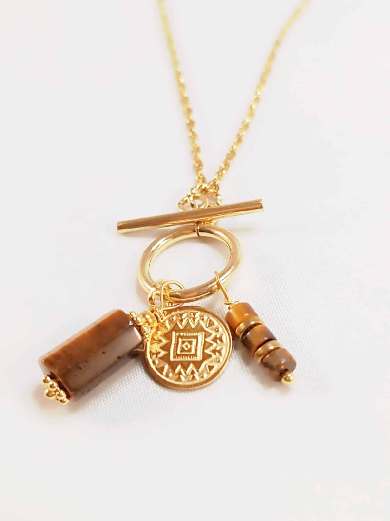 Collier RAADHI oeil de tigre