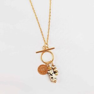Collier RAADHI jaspe dalmatien
