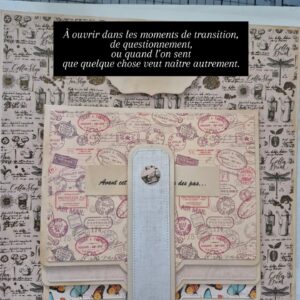 Trouver ses ailes- Grimoire scrapbooking unique - Création artisanale