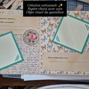 Trouver ses ailes- Grimoire scrapbooking unique - Création artisanale