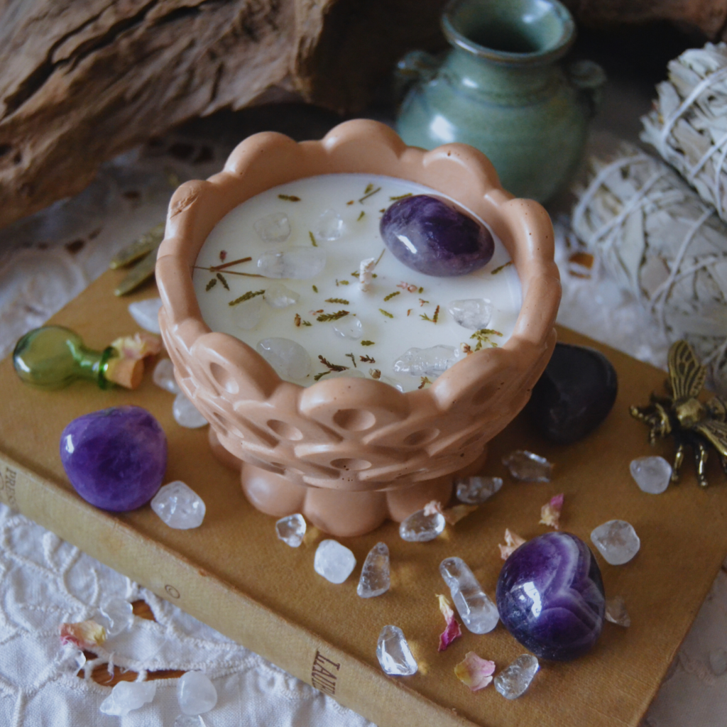 Bougie d'intention sérénité (sabbat imbolc)
