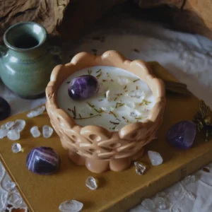 Bougie d'intention sérénité (sabbat imbolc)