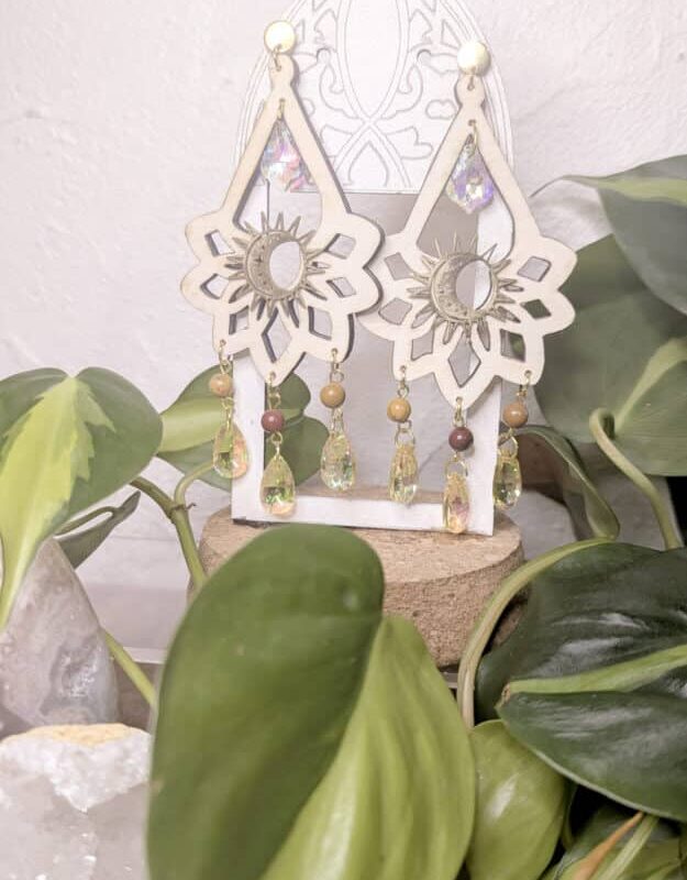 Boucles d’Oreilles Suncatcher Solaire Sacrée