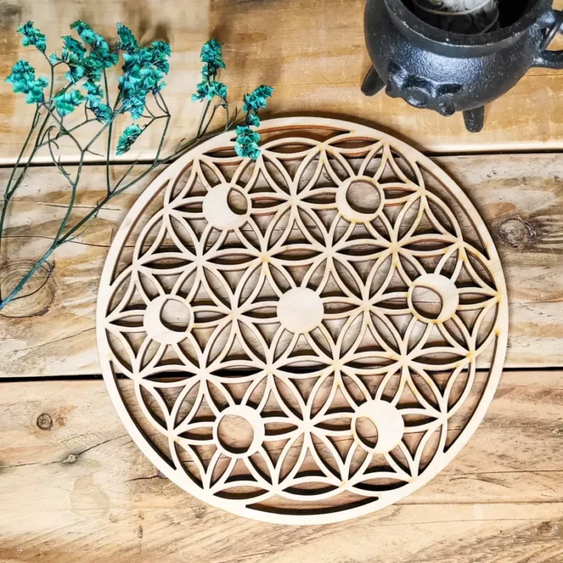 Fleur de Vie & Cycle Lunaire - Accessoire ésotérique