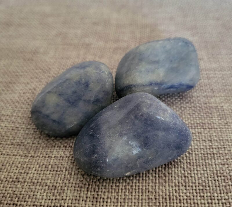 Pierre roulée amazonite bleue