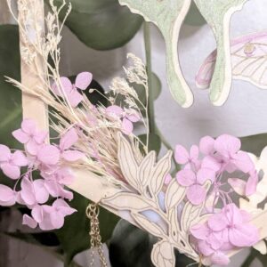 Suncatcher “Danse des Papillons” – Rubis Zoïsite