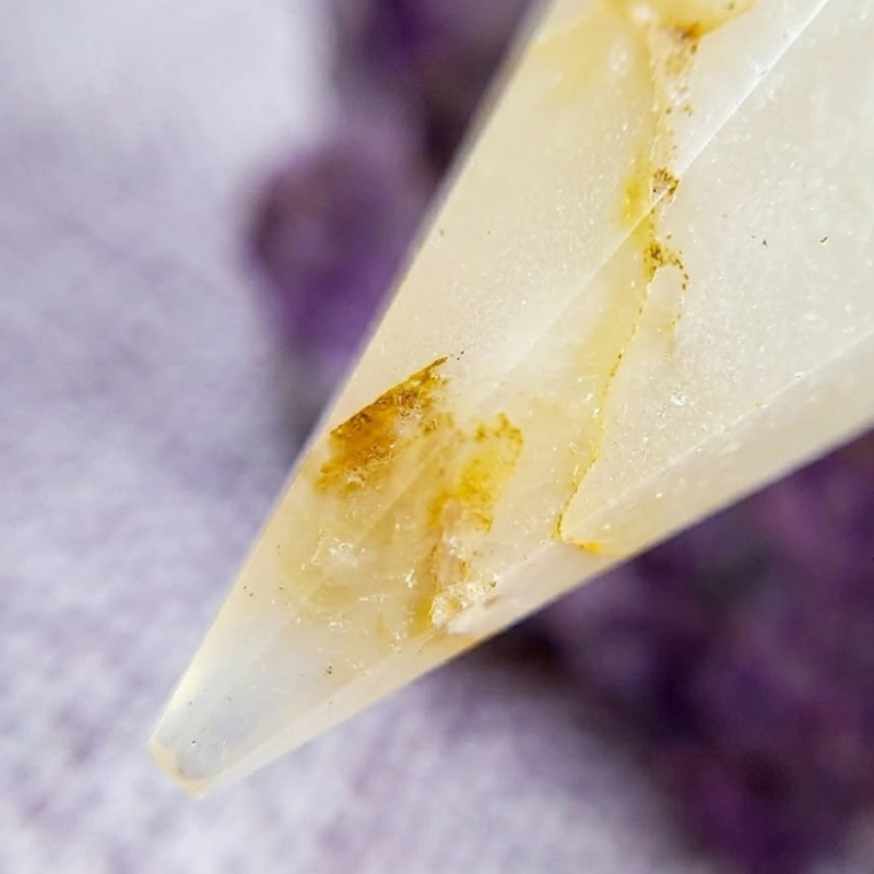Pendule en Quartz Rutile et Pyrite