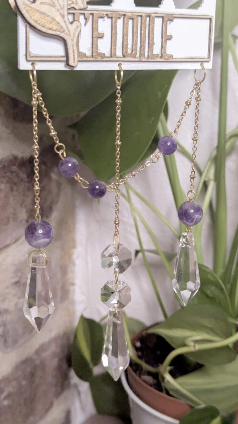 Suncatcher “Étoile” – Améthyste