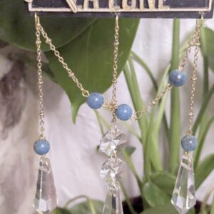 Suncatcher “La Lune” - Apatite Bleue