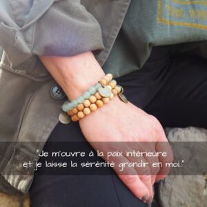 Bracelet de lithothérapie Sérénité