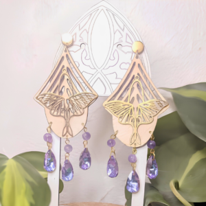 Boucles d’Oreilles Suncatcher Papillon Sacré